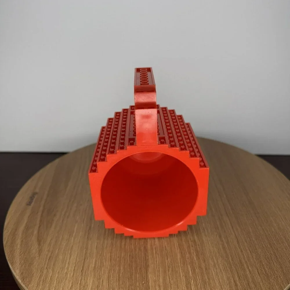 Building Block Inspired Red Coffee Mug‎